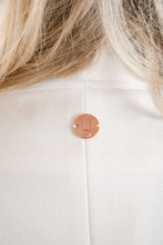 Load image into Gallery viewer, THE KATIE Blazer - Ivory Satin Trim
