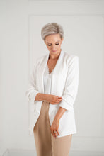 Load image into Gallery viewer, THE KATIE Blazer - Ivory Satin Trim
