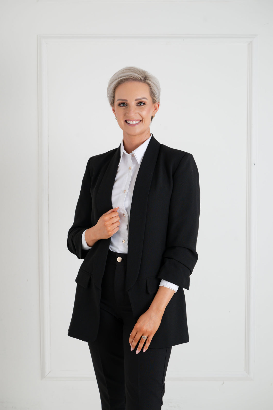 THE KATIE Blazer - Plain Black