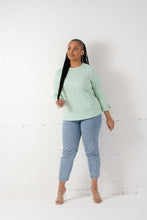 Load image into Gallery viewer, THE LAYLA Long Line Cabled Sweater - MINT
