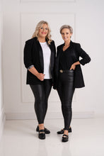 Load image into Gallery viewer, THE KATIE Blazer - Black Satin Trim
